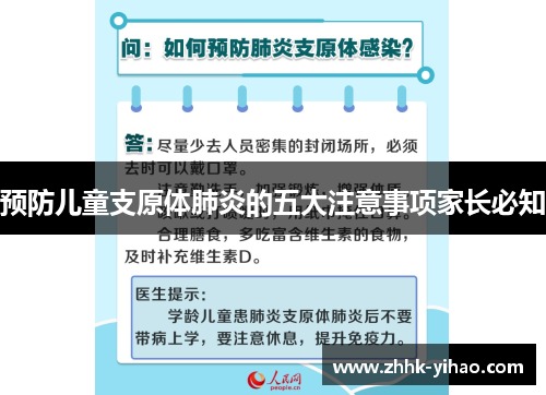 预防儿童支原体肺炎的五大注意事项家长必知